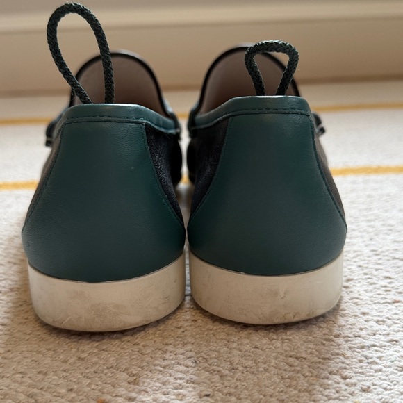 EUC Gucci Horsebit Leather Loafers Nero/Bianco/Verdant, 8.5 - Picture 5 of 9